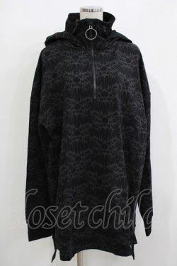 画像1: KILL STAR / Cyborg Cell Oversized Hoodie XL ブラック H-25-11-26-027-SL-TO-KB-ZH