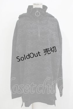 画像1: KILL STAR / Cyborg Cell Oversized Hoodie XL ブラック H-25-11-26-027-SL-TO-KB-ZH