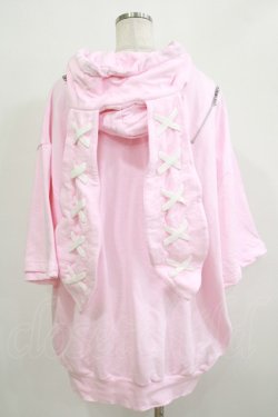 画像3: REFLEM / うさ耳半袖パーカー FREE ピンク H-25-11-26-029-PU-TO-KB-ZH