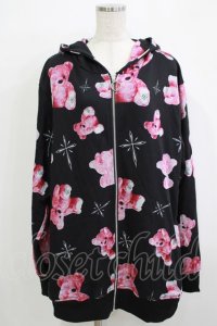 TRAVAS TOKTYO / Myriad of bears ZIP Hoodie  ブラック H-25-11-26-030-PU-TO-KB-ZH