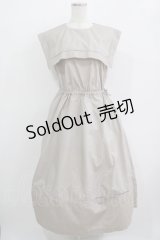 Jane Marple Dans Le Salon / ヴィンテージマリンカラードレス M ベージュ H-25-11-26-004-JM-OP-KB-ZH