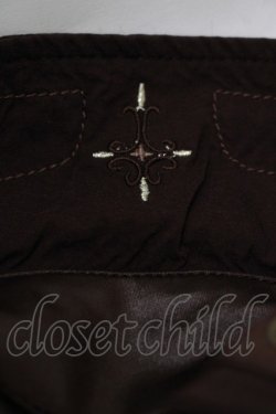 画像4: Ozz Croce / クロスボタンロングブラウス  茶 H-25-11-26-036-OO-BL-KB-ZH