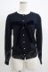 画像1: Jane Marple / ベルベットリボンカーディガン  ネイビー H-25-11-26-038-JM-TO-KB-ZH (1)