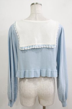 画像3: Moi-meme-Moitie / ヘーメラーセーラーカーディガン  サックスブルー×オフホワイト H-25-11-26-042-MO-TO-KB-ZH