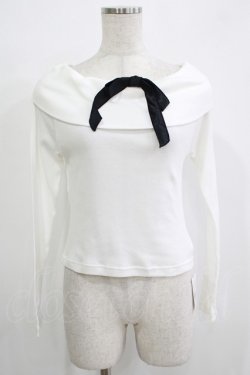 画像1: MILK / Film star tops  オフ×ブラック H-25-11-26-044-ML-TO-KB-ZH