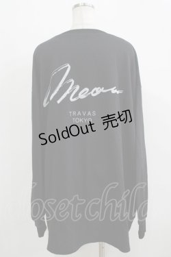 画像3: TRAVAS TOKYO / Playful cat Super big プルオーバー  ブラック H-25-11-26-048-PU-TO-KB-ZH