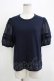 画像1: Jane Marple / タックパフスリーブカットソー  ネイビー H-25-11-26-050-JM-TO-KB-ZH (1)