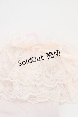 画像2: metamorphose / ラッセルレースクルーソックス  ピンク H-25-11-26-1003-ME-ZA-NS-ZH