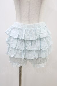 Nile Perch / ギンガムチェックフリルブルマ Free サックス H-25-11-26-1039-LO-PA-NS-ZH