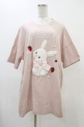 Ank Rouge / うさちゃんいちごTe M ピンク H-25-11-26-1040-CA-TS-NS-ZH