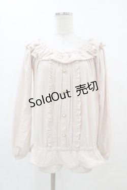 画像1: LIZ LISA / フリルトップス Free ピンクベージュ H-25-11-26-1041-LO-TO-NS-ZH