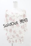 LIZ LISA / ローズブーケプリントトップス Free オフ H-25-11-26-1043-LO-TO-NS-ZH