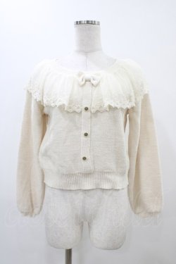 画像1: LIZ LISA / カーディガン風ニットトップス Free 生成り H-25-11-26-1044-LO-TO-NS-ZH