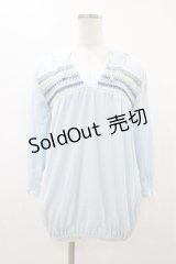 LIZ LISA / 刺繍パーカー Free サックス H-25-11-26-1053-LO-TO-NS-ZH