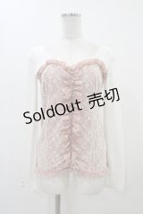LIZ LISA / ビスチェ風トップス+キャミソール Free オフ/ピンク H-25-11-26-1057-LO-TO-NS-ZH