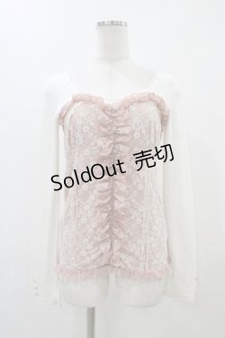 画像1: LIZ LISA / ビスチェ風トップス+キャミソール Free オフ/ピンク H-25-11-26-1057-LO-TO-NS-ZH