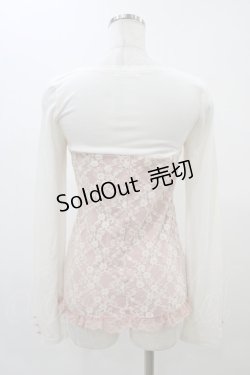 画像2: LIZ LISA / ビスチェ風トップス+キャミソール Free オフ/ピンク H-25-11-26-1057-LO-TO-NS-ZH