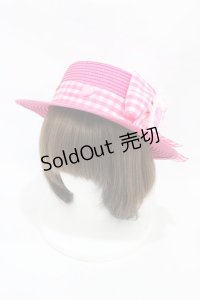 Nile Perch / ストローハット  ピンク H-25-11-26-1006-LO-AC-NS-ZH