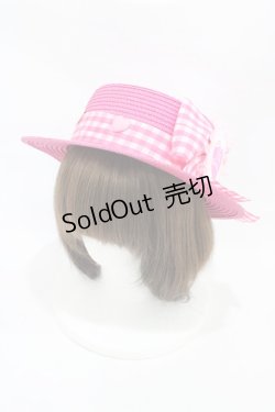 画像1: Nile Perch / ストローハット  ピンク H-25-11-26-1006-LO-AC-NS-ZH