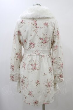 画像2: LIZ LISA / ファー襟花柄起毛コート Free オフ H-25-11-26-1059-LO-CO-NS-ZH