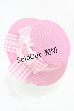 画像2: Nile Perch / ストローハット  ピンク H-25-11-26-1006-LO-AC-NS-ZH