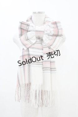 画像1: LIZ LISA / チェックマフラー  オフ H-25-11-26-1007-LO-ZA-NS-ZH