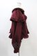 画像3: metamorphose / Lady Ribbonケープ付きショートコート サイズ1 ボルドー H-25-11-26-1008-ME-CO-NS-ZH (3)