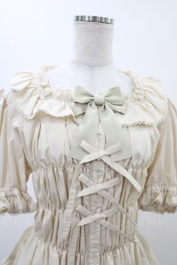 画像4: metamorphose / 【プラスサイズ】スクエアあきシャーリング半袖ブラウス プラスサイズ 生成り H-25-11-26-1009-ME-BL-NS-ZH