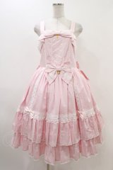 metamorphose / 【プラスサイズ】メアリーはしごレースジャンパースカート プラスサイズ ピンク H-25-11-26-1011-ME-OP-NS-ZH