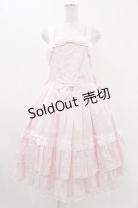 metamorphose / 【プラスサイズ】メアリーはしごレースジャンパースカート プラスサイズ ピンク H-25-11-26-1011-ME-OP-NS-ZH