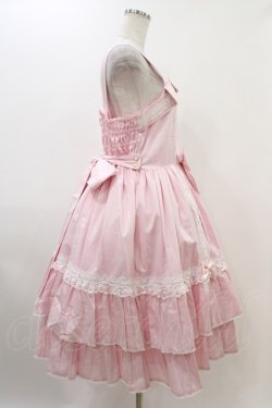 画像3: metamorphose / 【プラスサイズ】メアリーはしごレースジャンパースカート プラスサイズ ピンク H-25-11-26-1011-ME-OP-NS-ZH