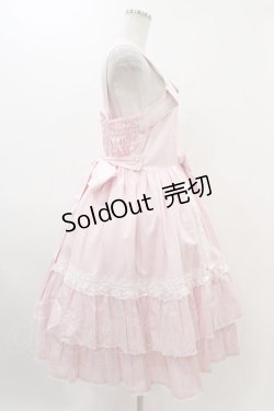 画像3: metamorphose / 【プラスサイズ】メアリーはしごレースジャンパースカート プラスサイズ ピンク H-25-11-26-1011-ME-OP-NS-ZH