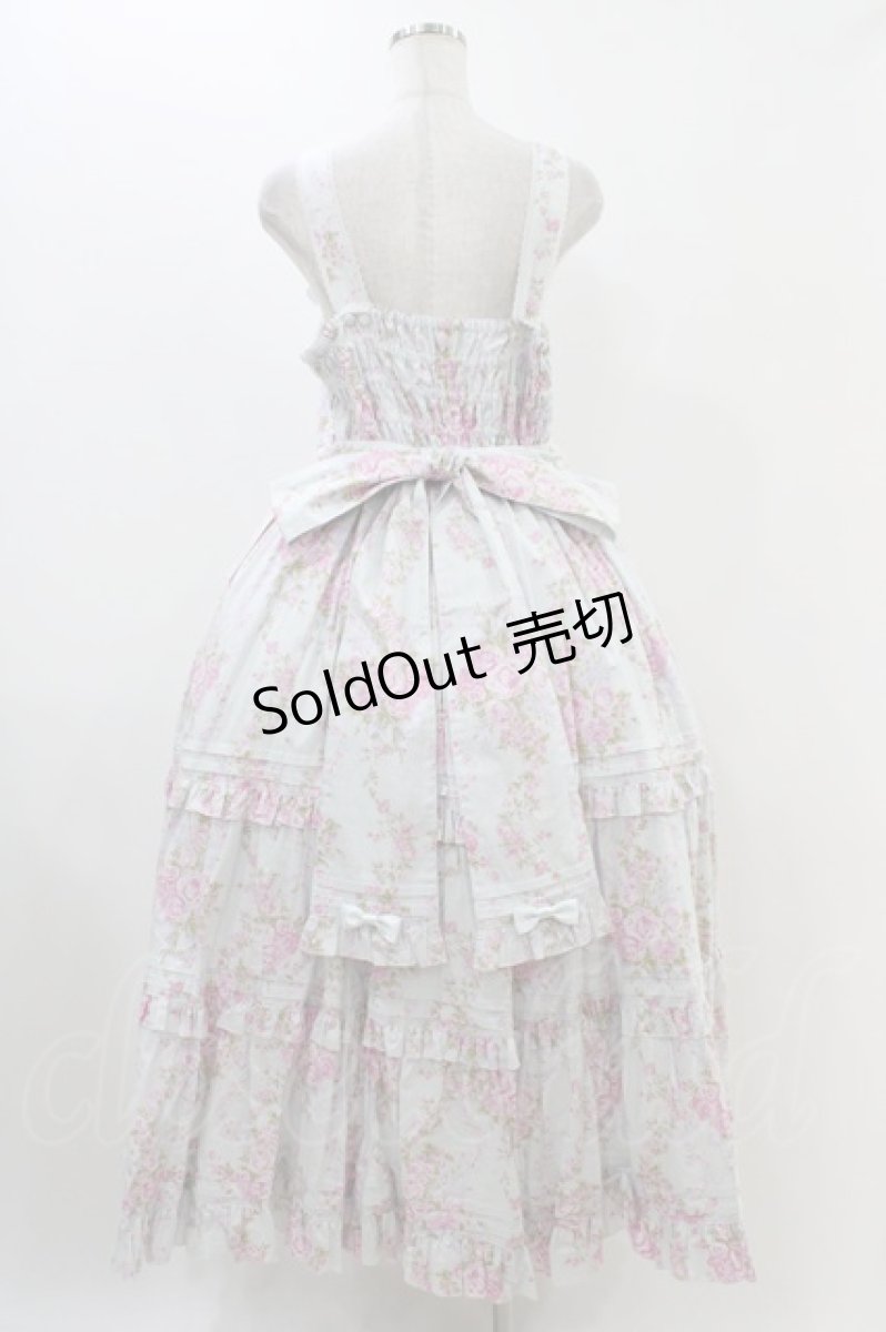 画像2: metamorphose / 【プラスサイズ】シャーロットロングティアードジャンパースカート プラスサイズ ミント系 H-25-11-26-1012-ME-OP-NS-ZH (2)
