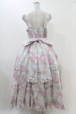 画像2: metamorphose / 【プラスサイズ】シャーロットロングティアードジャンパースカート プラスサイズ ミント系 H-25-11-26-1012-ME-OP-NS-ZH (2)