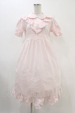 画像1: Nile Perch / ギンガムチェックワンピース Free ピンク H-25-11-26-1013-LO-OP-NS-ZH