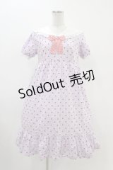 Nile Perch / ギンガムチェックハートフロッキーワンピース Free ラベンダー H-25-11-26-1014-LO-OP-NS-ZH