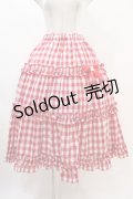 Nile Perch / ギンガムチェックフリルスカート Free レッド H-25-11-26-1022-LO-SK-NS-ZH