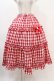画像1: Nile Perch / ギンガムチェックフリルスカート Free レッド H-25-11-26-1022-LO-SK-NS-ZH (1)