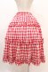 画像2: Nile Perch / ギンガムチェックフリルスカート Free レッド H-25-11-26-1022-LO-SK-NS-ZH (2)