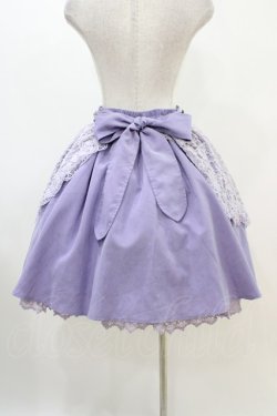 画像2: axes femme kawaii / レーシーエプロンスカート M ラベンダー H-25-11-26-1023-AX-SK-NS-ZH