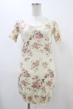 画像1: LIZ LISA / 花柄ニットワンピース Free 生成り H-25-11-26-1027-LO-OP-NS-ZH