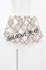 LIZ LISA / チェックスカパン Free 生成り/ブラウン H-25-11-26-1035-LO-SK-NS-ZH