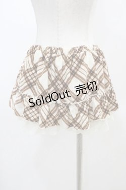 画像2: LIZ LISA / チェックスカパン Free 生成り/ブラウン H-25-11-26-1035-LO-SK-NS-ZH