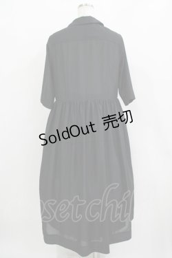 画像3: Jane Marple Dans Le Salon / ピンタックレースシャツワンピース  ブラック H-25-11-26-005-JM-OP-KB-ZT1129H