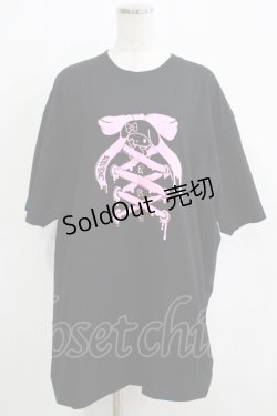 画像1: KRY CLOTHING / 「マイメロ」Tシャツ  ブラック H-25-11-26-052-EL-TO-KB-ZH