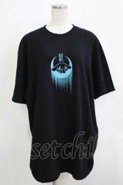 画像1: KRY CLOTHING / プリント半袖カットソー XXL 黒 H-25-11-26-053-EL-TO-KB-ZH