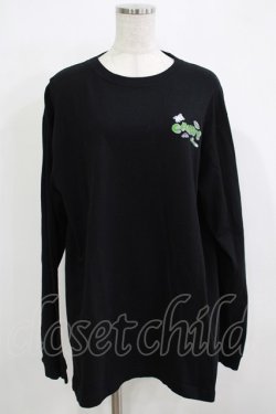 画像1: Candy Stripper / 8bit　L/S TEE  黒 H-25-11-26-054-PU-TO-KB-ZH