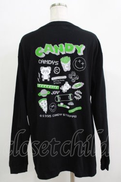 画像3: Candy Stripper / 8bit　L/S TEE  黒 H-25-11-26-054-PU-TO-KB-ZH