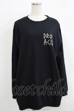 画像1: LONG CLOTHING / DROP ACID POCKET SWEAT M 黒 H-25-11-26-056-PU-TO-KB-ZH