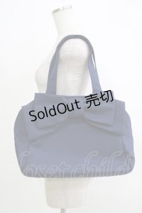 Jane Marple / リボンのボストンバッグ  ネイビー H-25-11-26-057-JM-BG-KB-ZH